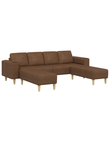 Divano per Soggiorno 3 pcs Marrone