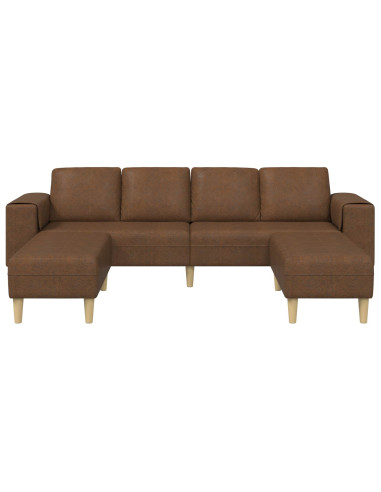 Divano per Soggiorno 3 pcs Marrone