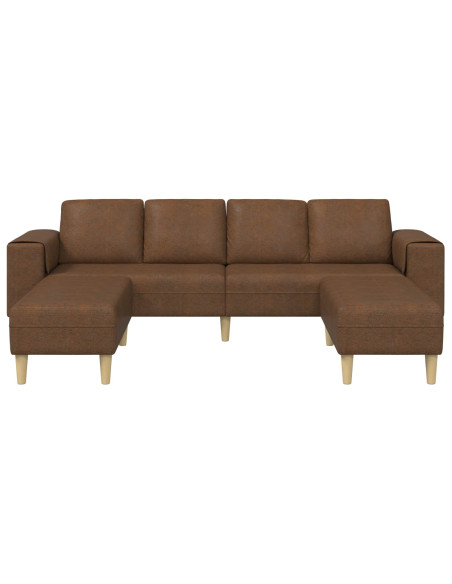 Divano per Soggiorno 3 pcs Marrone