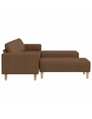 Divano per Soggiorno 3 pcs Marrone