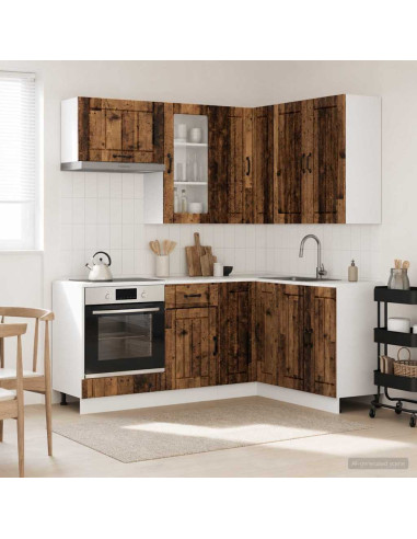 Unità Cucina LUCCA 8 pcs Legno antico Legno ingegnerizzato
