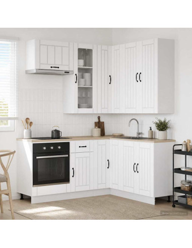 Unità Cucina LUCCA 8 pcs Bianco Legno ingegnerizzato