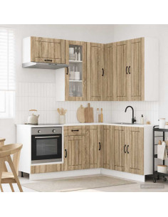 Unità Cucina LUCCA 8 pcs Rovere Sonoma Legno ingegnerizzato