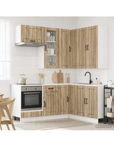 Unità Cucina LUCCA 8 pcs Rovere Sonoma Legno ingegnerizzato