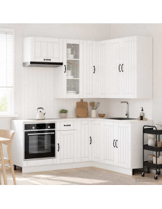 Unità Cucina LUCCA 8 pcs Bianco Lucido Legno ingegnerizzato