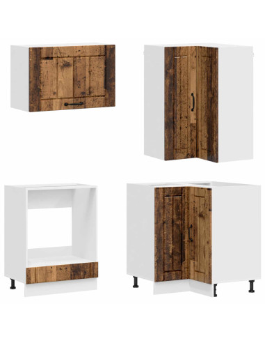 Unità Cucina LUCCA 8 pcs Legno antico Legno ingegnerizzato