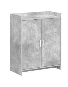 Mobile per scarpe con porta Grigio Cemento 73,5 x 36 x 92 cm