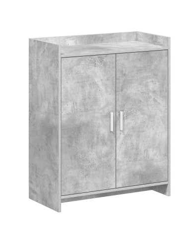 Mobile per scarpe con porta Grigio Cemento 73,5 x 36 x 92 cm