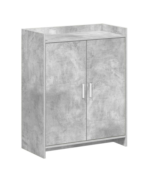 Mobile per scarpe con porta Grigio Cemento 73,5 x 36 x 92 cm