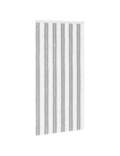 Tenda per insetti in chenille Grigio e Bianco 100 x 200 cm 2