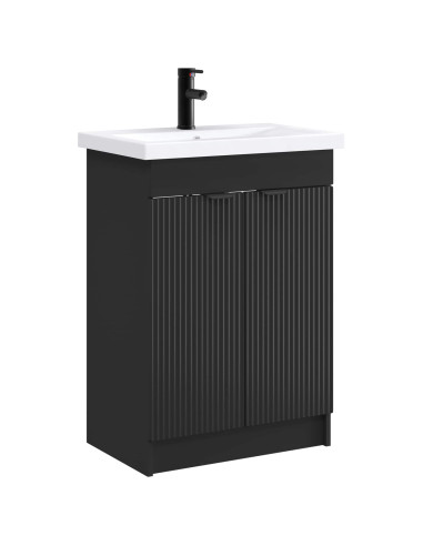 Set di mobili per il bagno Nero 78,5 x 37,5 x 81 cm