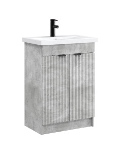 Set di mobili per il bagno Grigio Cemento 78,5 x 37,5 x 81 cm