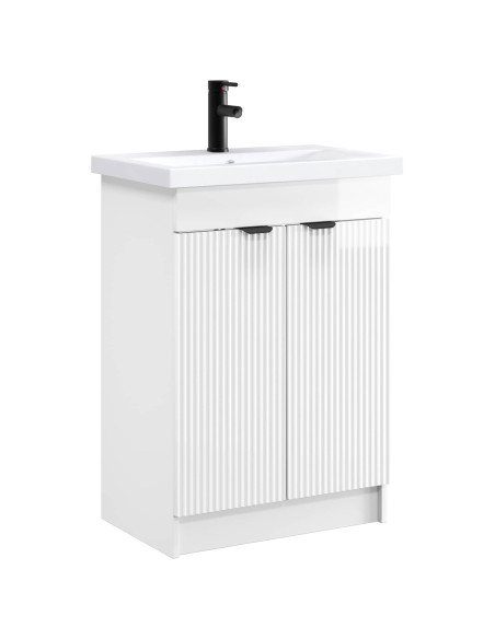 Set di mobili per il bagno Bianco Lucido 78,5 x 37,5 x 81 cm