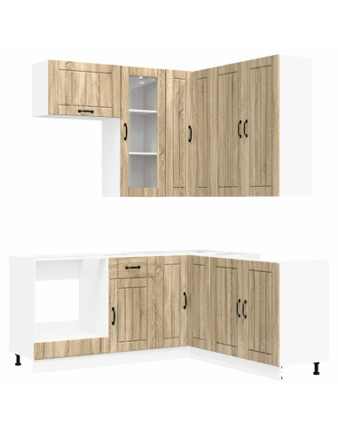 Unità Cucina LUCCA 8 pcs Rovere Sonoma Legno ingegnerizzato