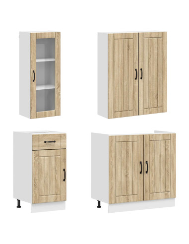 Unità Cucina LUCCA 8 pcs Rovere Sonoma Legno ingegnerizzato