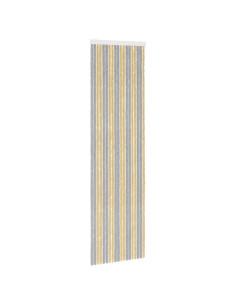 Tenda per insetti in chenille Grigio e Beige 56 x 200 cm 2