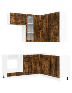 Unità Cucina LUCCA 8 pcs Rovere Fumo Legno ingegnerizzato 2