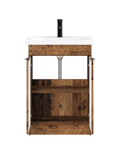 Set di mobili per il bagno Legno antico 56 x 37,5 x 81 cm 2