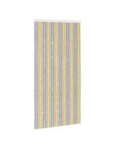 Tenda per insetti in chenille Grigio e Beige 100 x 200 cm 2