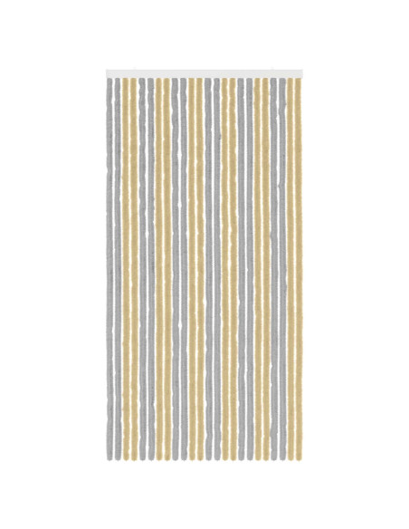 Tenda per insetti in chenille Grigio e Beige 100 x 200 cm