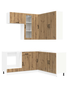 Unità Cucina LUCCA 8 pcs Rovere Artigianale 2
