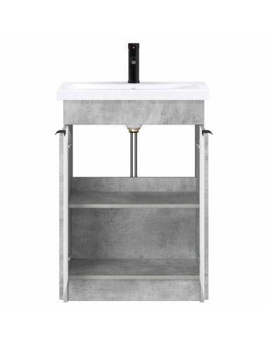 Set di mobili per il bagno Grigio Cemento 78,5 x 37,5 x 81 cm