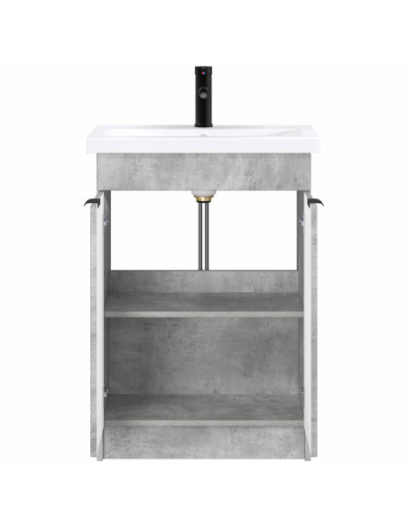 Set di mobili per il bagno Grigio Cemento 78,5 x 37,5 x 81 cm