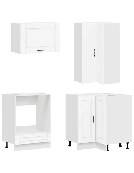 Unità Cucina PORTO 8 pcs Bianco Legno ingegnerizzato