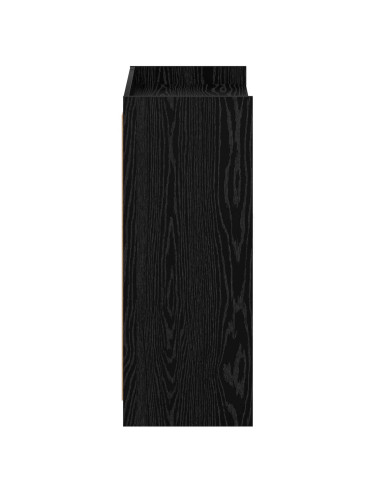 Mobile per scarpe con porta Rovere Nero 73,5 x 36 x 92 cm