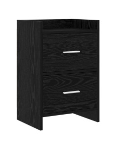 Comodini Rovere Nero 40 x 30 x 60 cm Legno ingegnerizzato