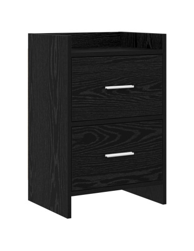 Comodini Rovere Nero 40 x 30 x 60 cm Legno ingegnerizzato