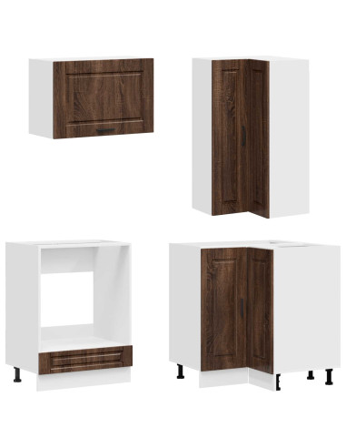 Unità Cucina PORTO 8 pcs Rovere Marrone Legno ingegnerizzato