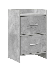 Comodini Grigio Cemento 40 x 30 x 60 cm Legno ingegnerizzato