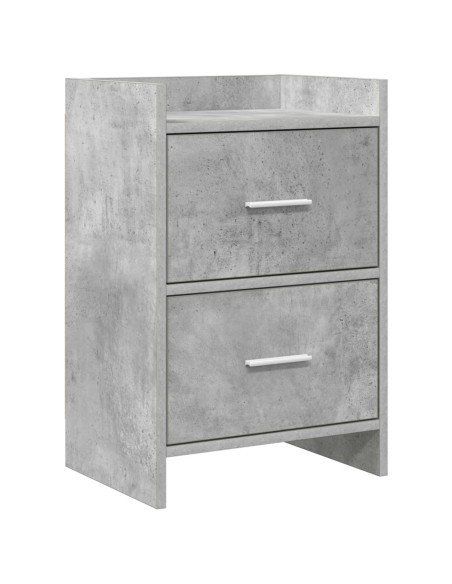 Comodini Grigio Cemento 40 x 30 x 60 cm Legno ingegnerizzato