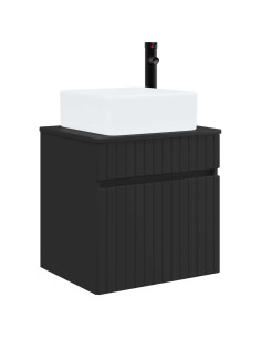 Mobile lavabo da parete Nero 49 x 41 x 63 cm