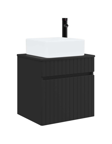 Mobile lavabo da parete Nero 49 x 41 x 63 cm