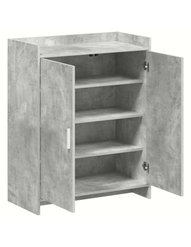 Mobile per scarpe con porta Grigio Cemento 73,5 x 36 x 92 cm