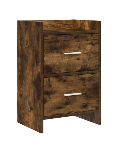 Comodini Rovere Fumo 40 x 30 x 60 cm Legno ingegnerizzato