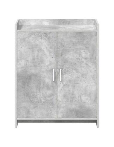 Mobile per scarpe con porta Grigio Cemento 73,5 x 36 x 92 cm