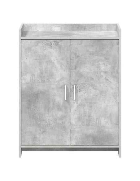 Mobile per scarpe con porta Grigio Cemento 73,5 x 36 x 92 cm