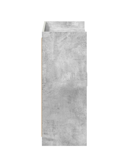 Mobile per scarpe con porta Grigio Cemento 73,5 x 36 x 92 cm