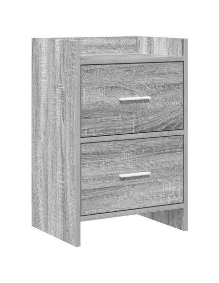 Comodini Sonoma grigio 40 x 30 x 60 cm Legno ingegnerizzato