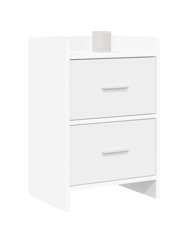 Comodini 2 pcs Bianco 40 x 30 x 60 cm Legno ingegnerizzato