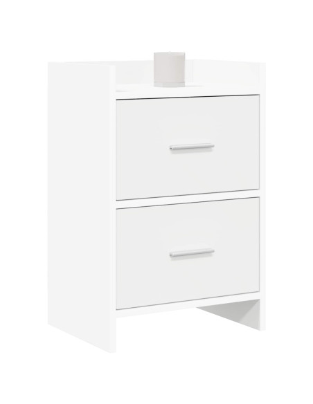 Comodini 2 pcs Bianco 40 x 30 x 60 cm Legno ingegnerizzato
