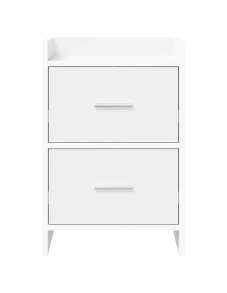 Comodini 2 pcs Bianco 40 x 30 x 60 cm Legno ingegnerizzato