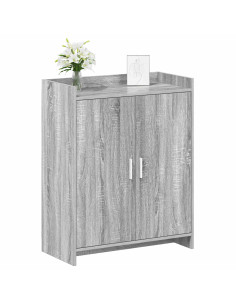 Mobile per scarpe con porta Sonoma grigio 73,5 x 36 x 92 cm 2