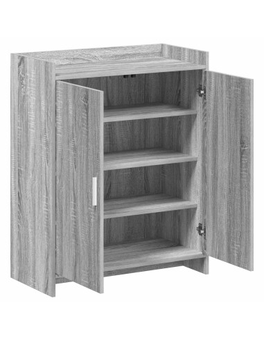 Mobile per scarpe con porta Sonoma grigio 73,5 x 36 x 92 cm