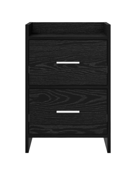 Comodini Rovere Nero 40 x 30 x 60 cm Legno ingegnerizzato