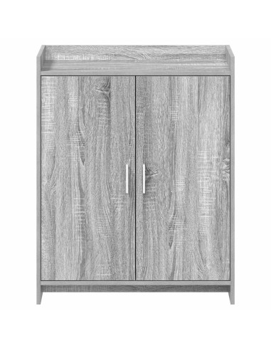 Mobile per scarpe con porta Sonoma grigio 73,5 x 36 x 92 cm