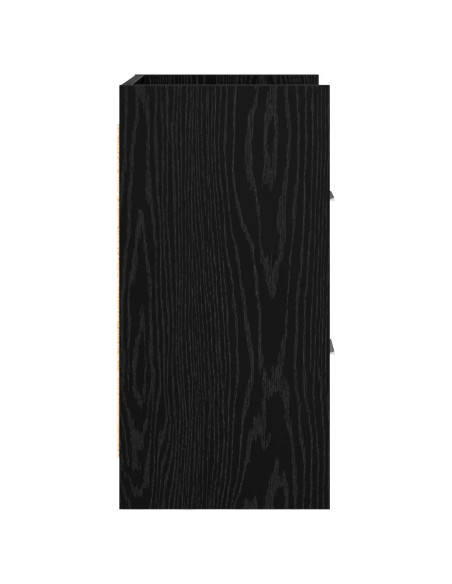 Comodini Rovere Nero 40 x 30 x 60 cm Legno ingegnerizzato